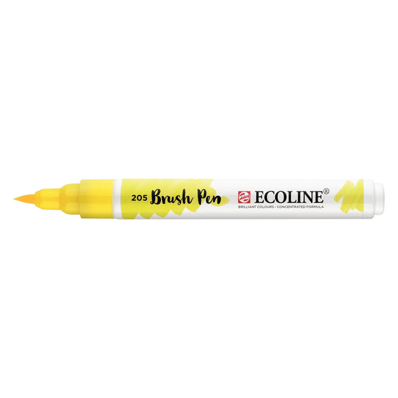 Royal Talens Ecoline Watercolour Brush Pen - Lemon Yellow (Primary) 205