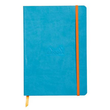 Rhodua lined notebook with leatherette finish