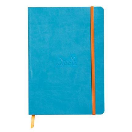 Rhodua lined notebook with leatherette finish