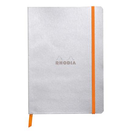 Rhodiarama Softcover Notebook A5, DOT - Silver
