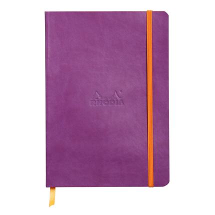 Rhodiarama Softcover Notebook A5, DOT - Purple