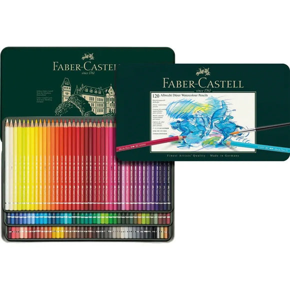 FABER CASTELL Albrecht Dürer Watercolour Artists Pencils tin of  120