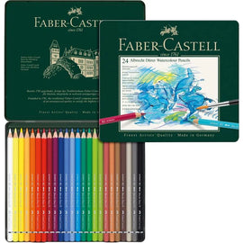 FABER CASTELL Albrecht Dürer Watercolour Artists Pencils tin of 24