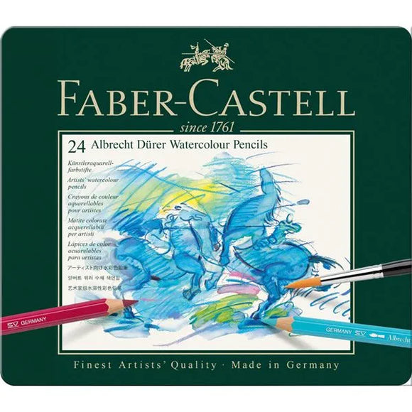 FABER CASTELL Albrecht Dürer Watercolour Artists Pencils tin of 24