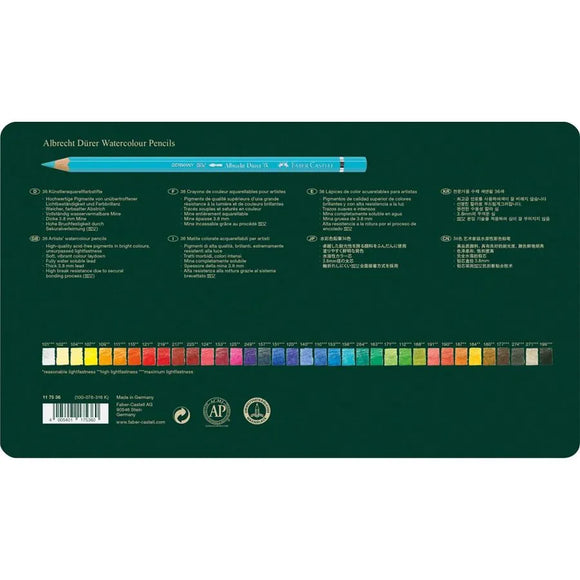 FABER CASTELL Albrecht Dürer Watercolour Artists Pencils tin of 36