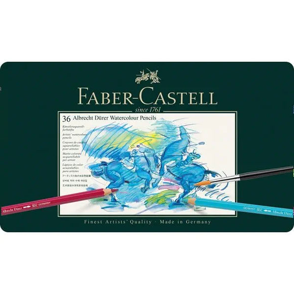 FABER CASTELL Albrecht Dürer Watercolour Artists Pencils tin of 36