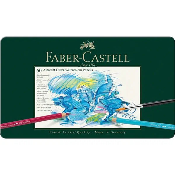 FABER CASTELL Albrecht Dürer Watercolour Artists Pencils tin of 60