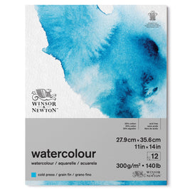 Winsor & Newton 25% Cotton Watercolour Paper Cold Pressed 300gsm pad 11 x 14 inches