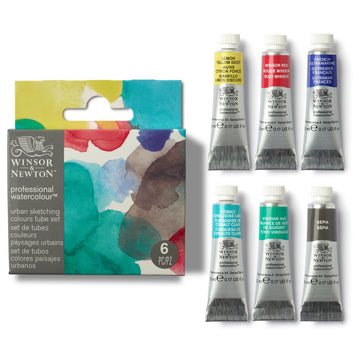 winsor & Newton professional watercolour set of 6