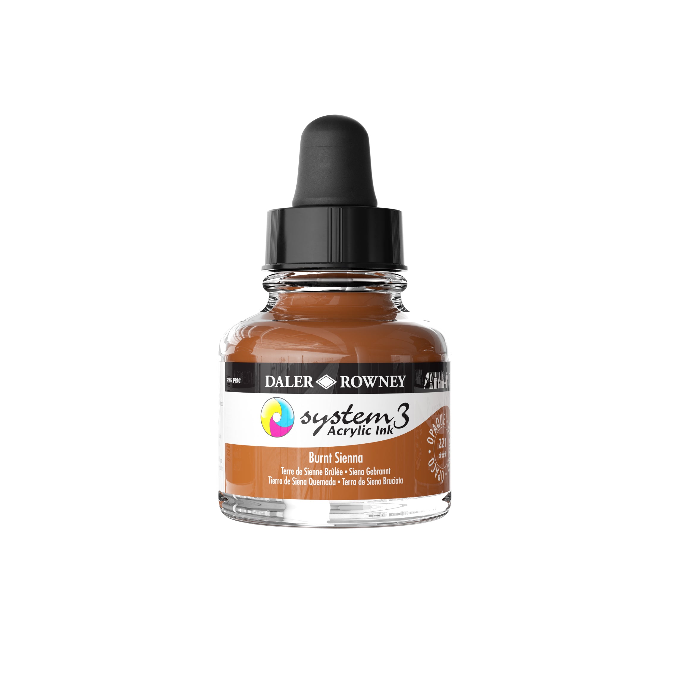 System 3 Acrylic Ink 29.5ml - Burnt Sienna