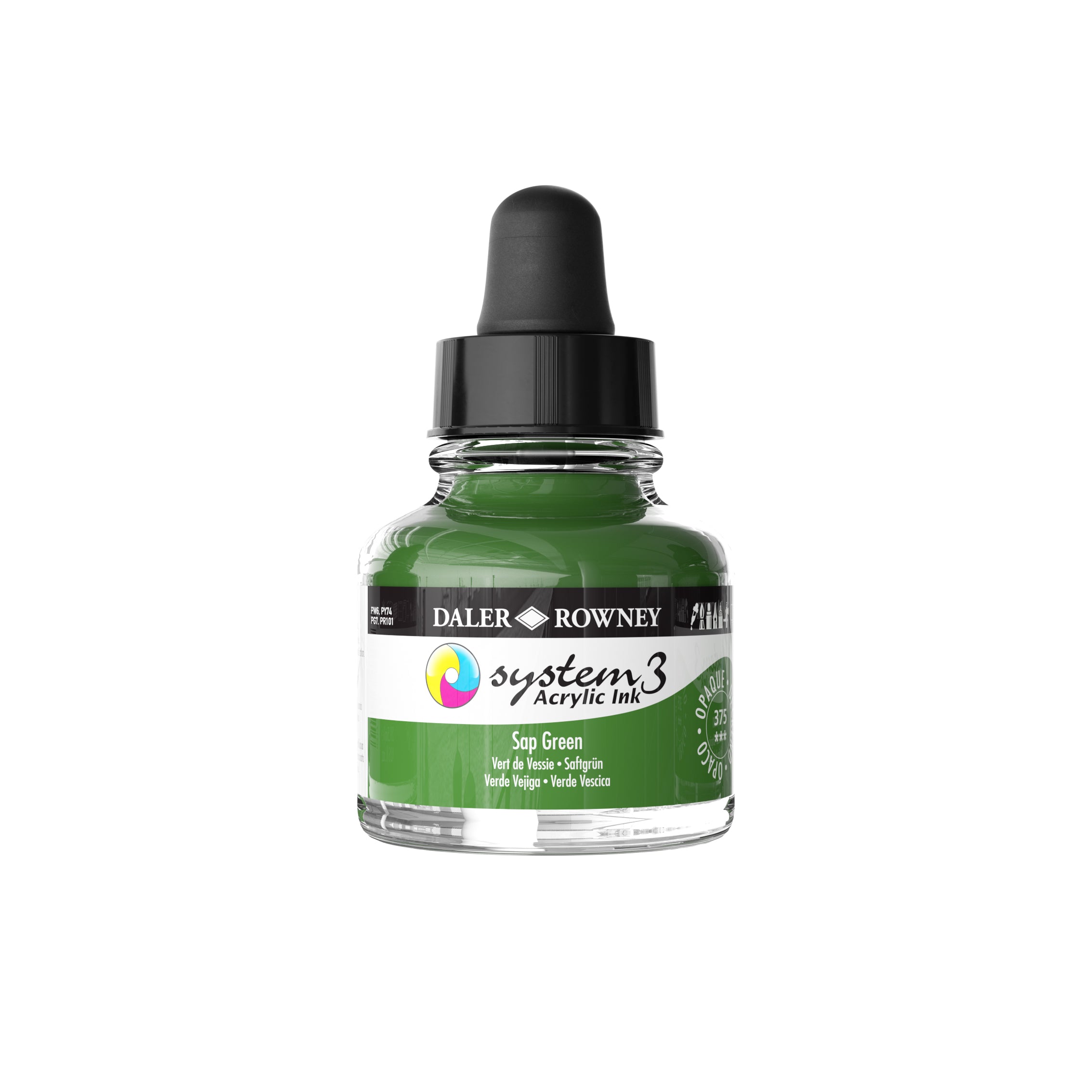 System 3 Acrylic Ink 29.5ml - Sap Green