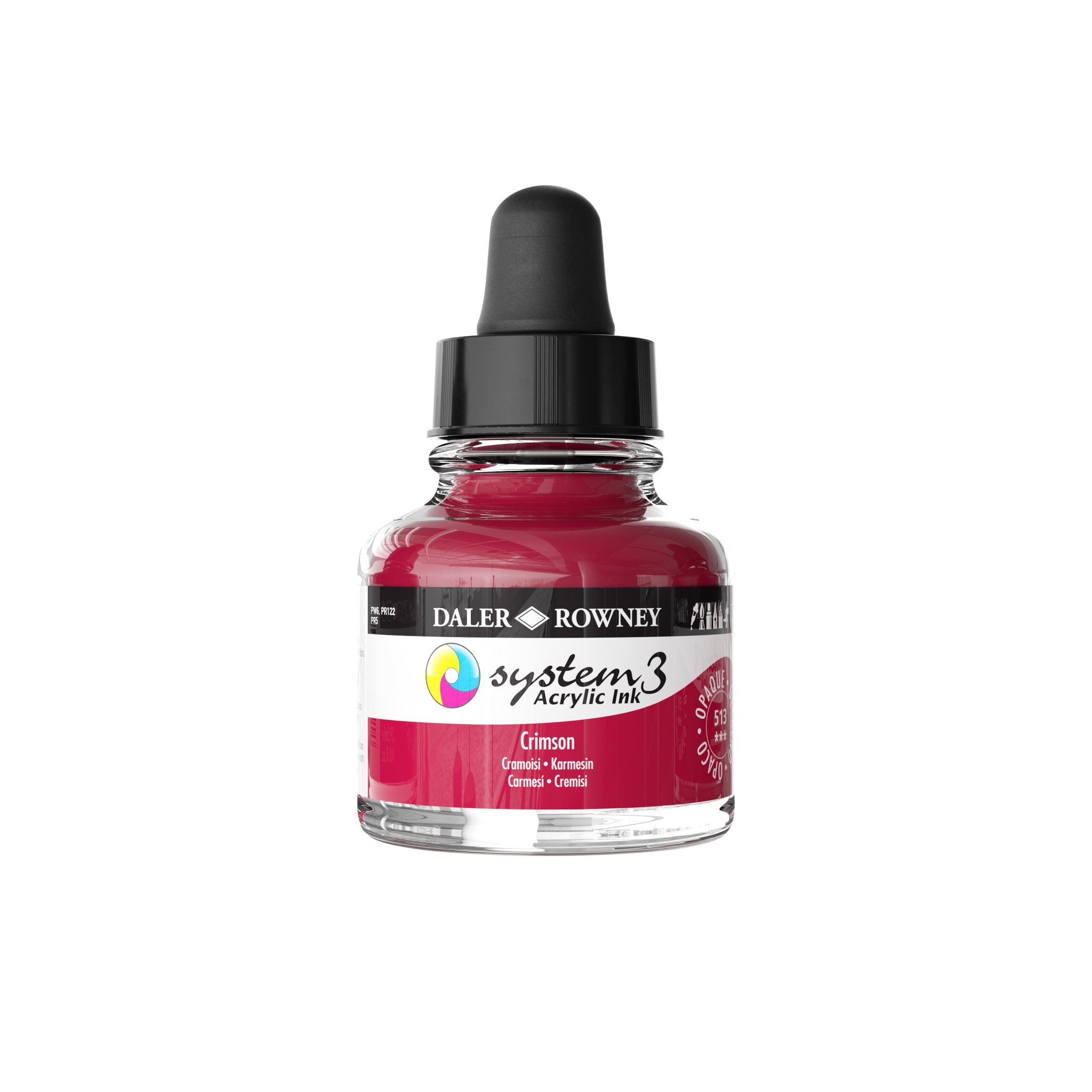 System 3 Acrylic Ink 29.5ml - Crimson