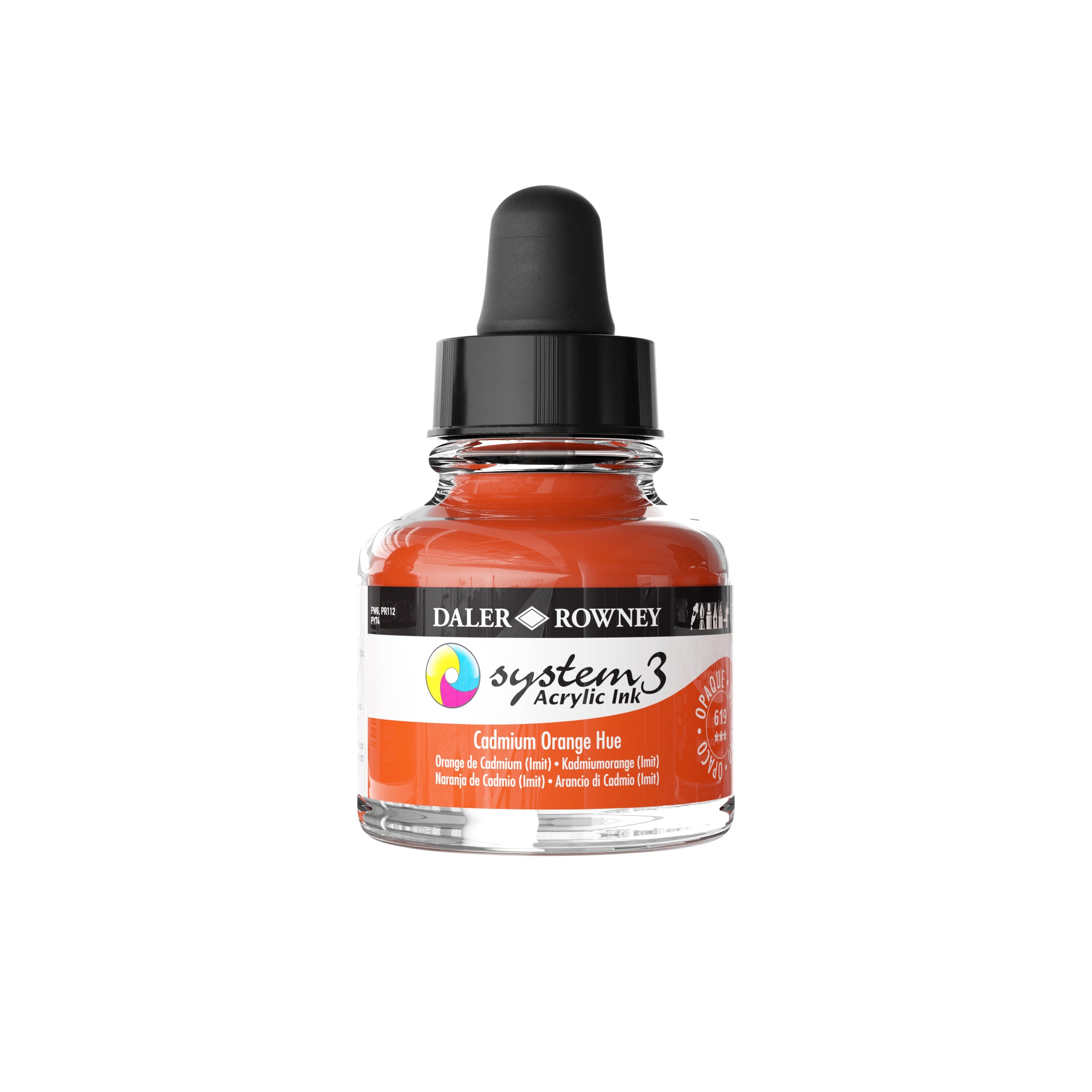 System 3 Acrylic Ink 29.5ml - Cadmium Orange Hue