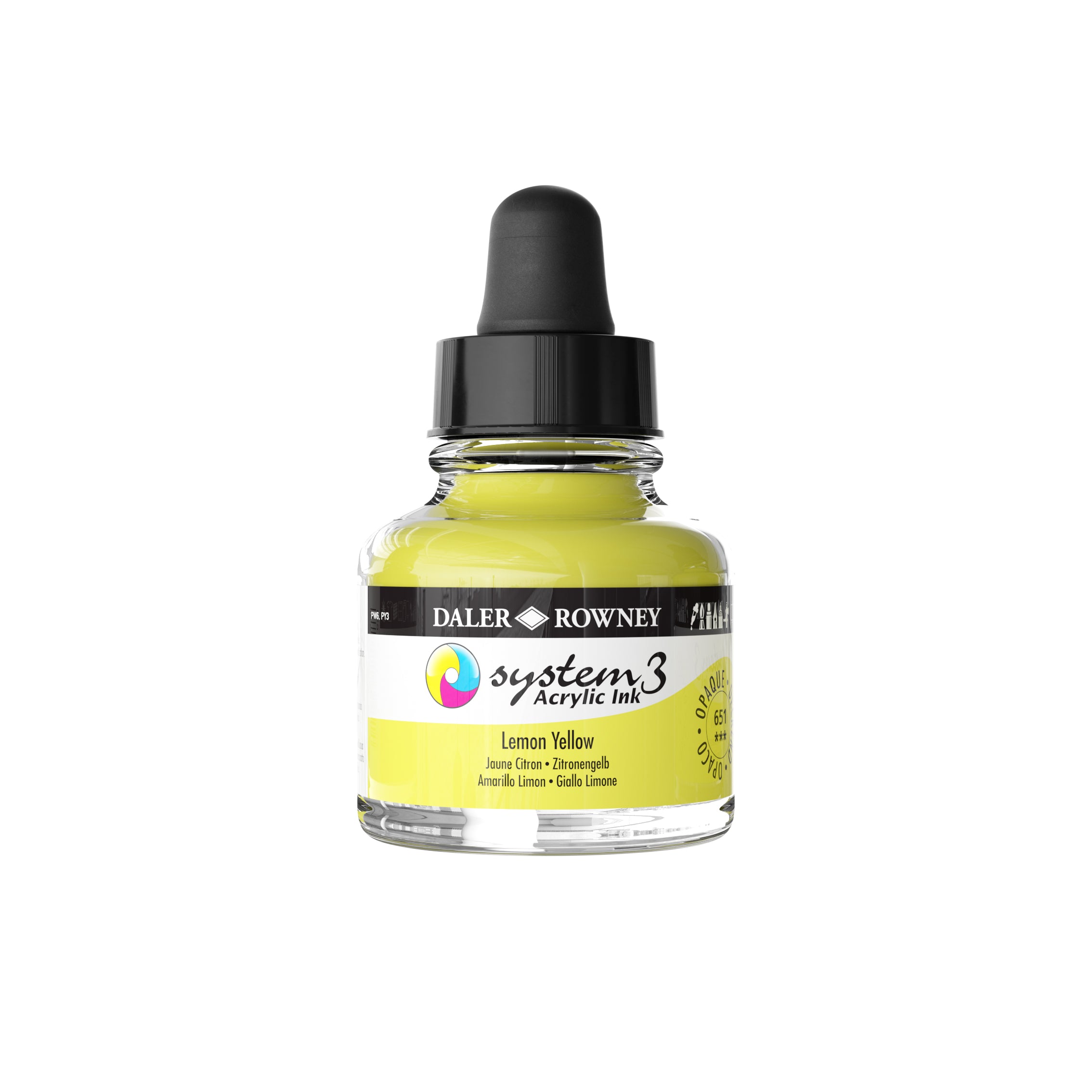 System 3 Acrylic Ink 29.5ml - Lemon Yellow