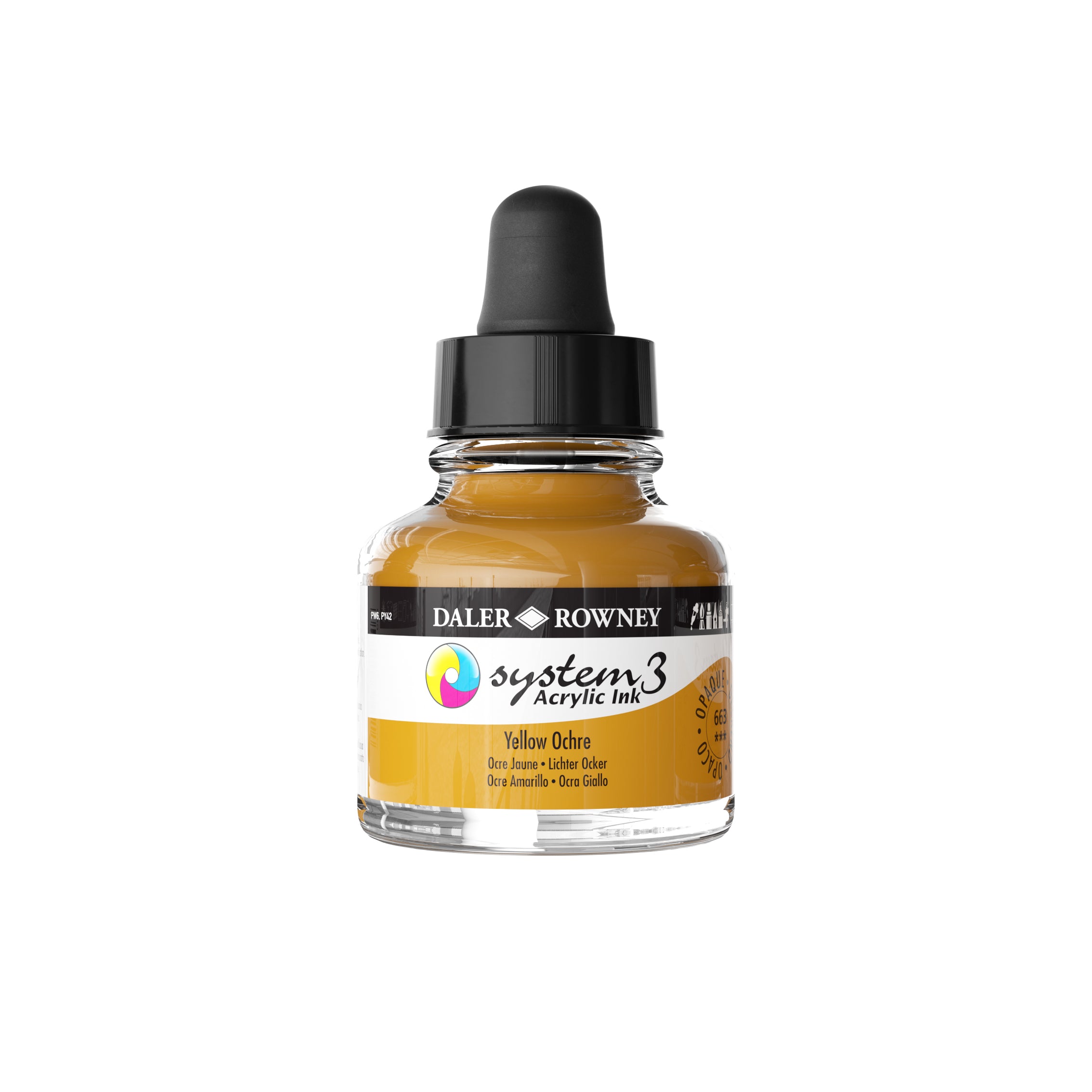 System 3 Acrylic Ink 29.5ml - Yellow Ochre