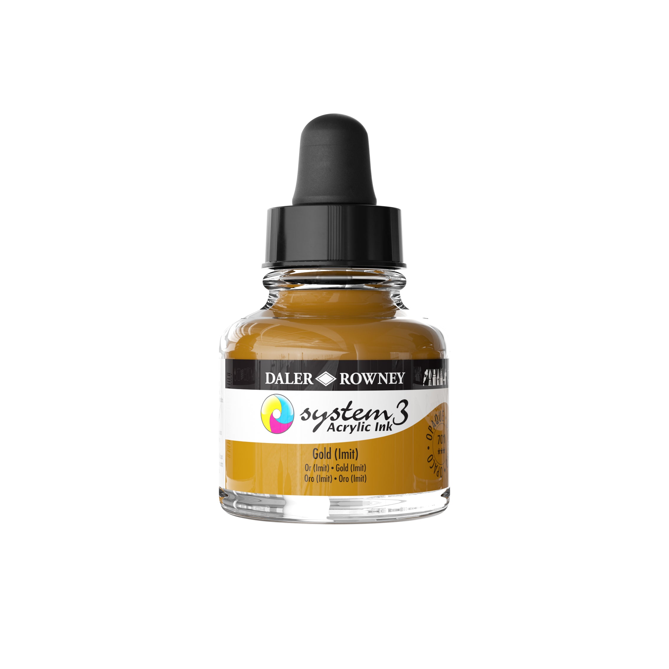 System 3 Acrylic Ink 29.5ml - Imitation Gold