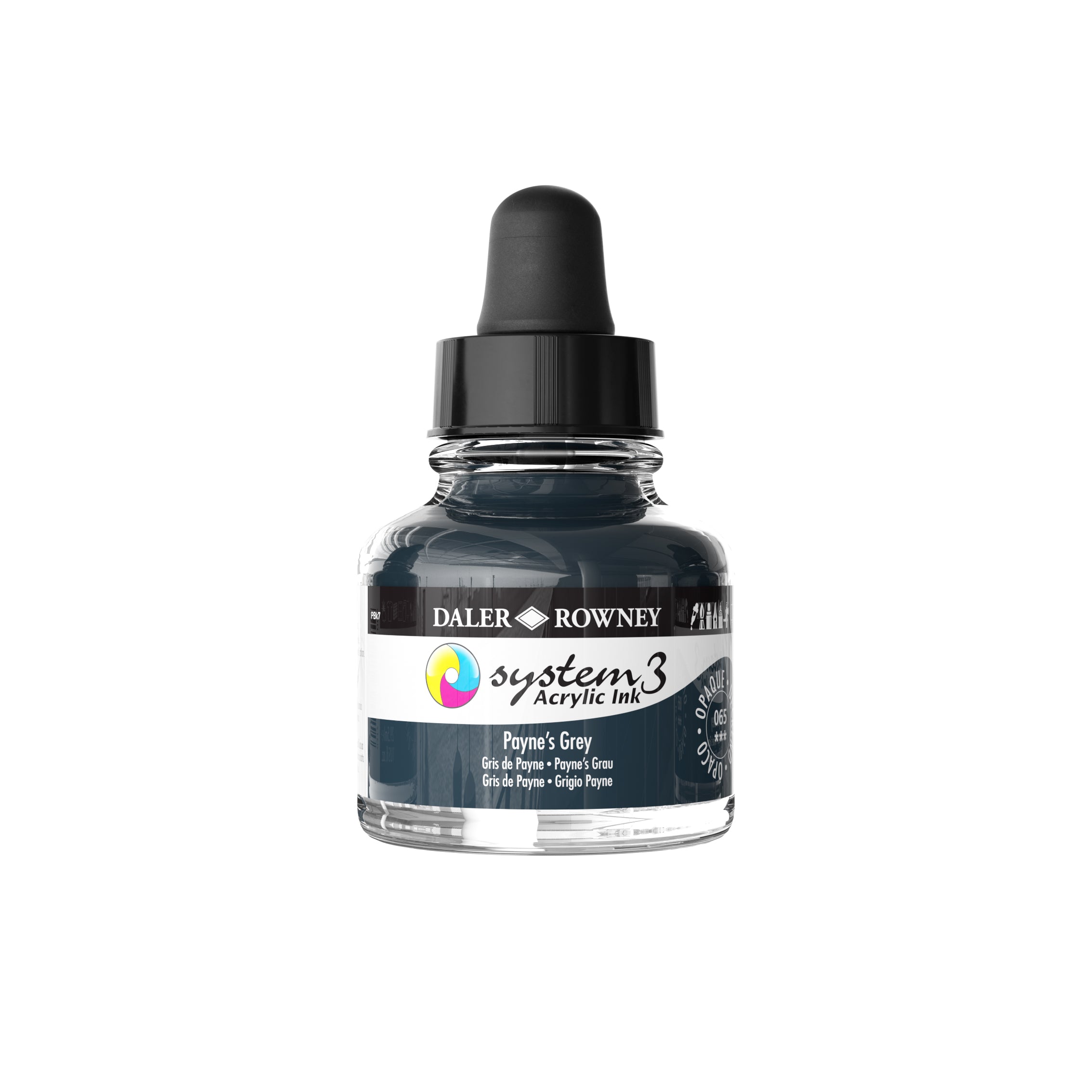 System 3 Acrylic Ink 29.5ml - Paynes Grey