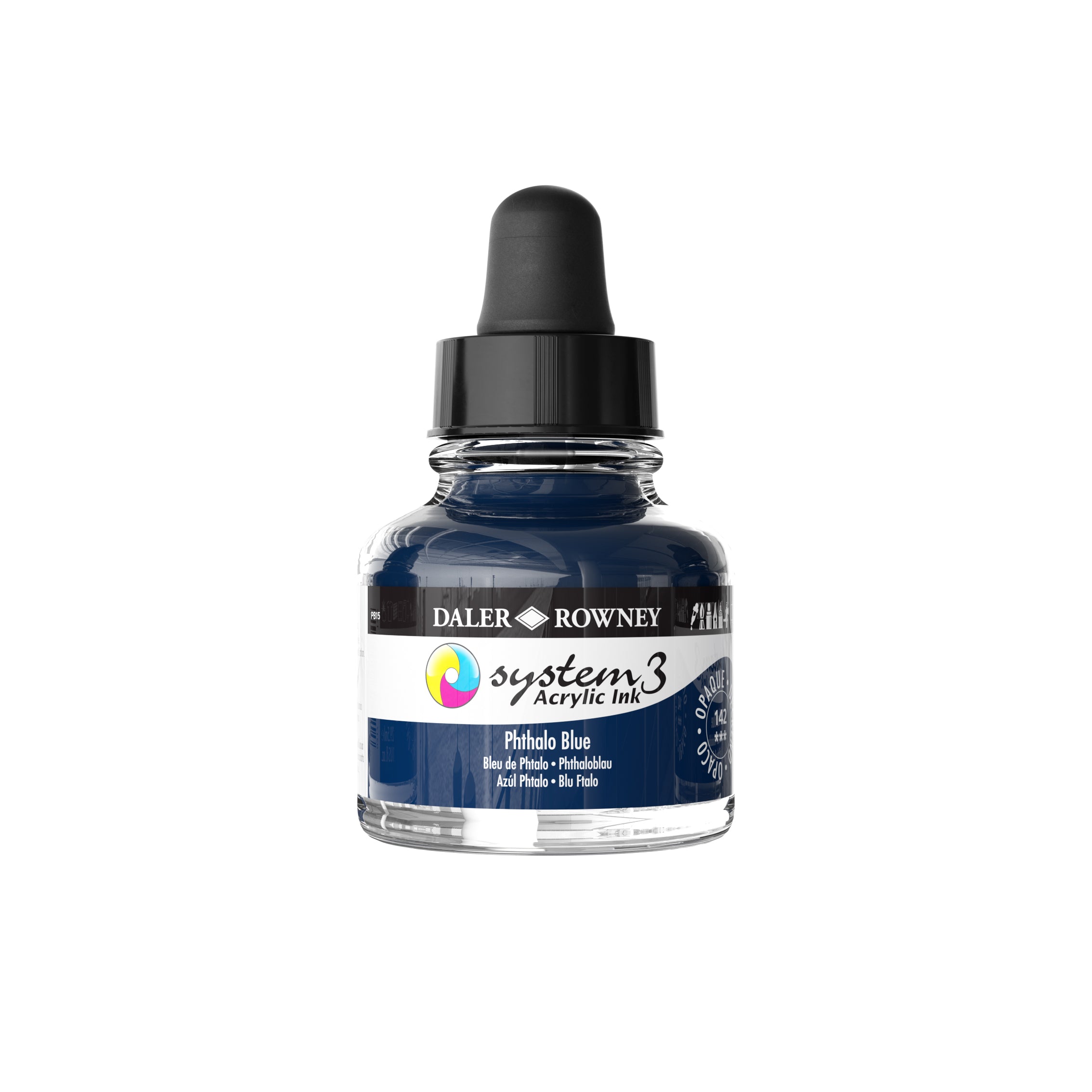 System 3 Acrylic Ink 29.5ml - Phthalo Blue