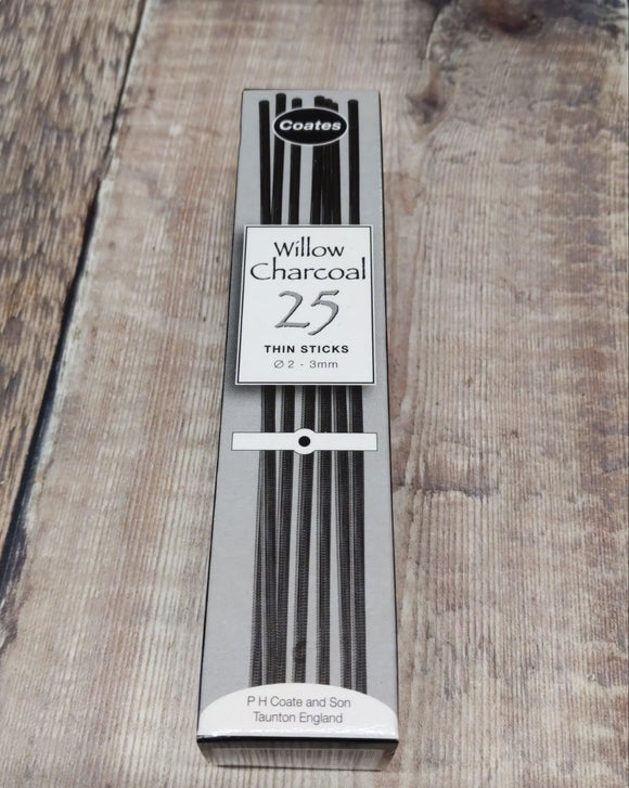 Coates Willow Charcoal Thin sticks x 25