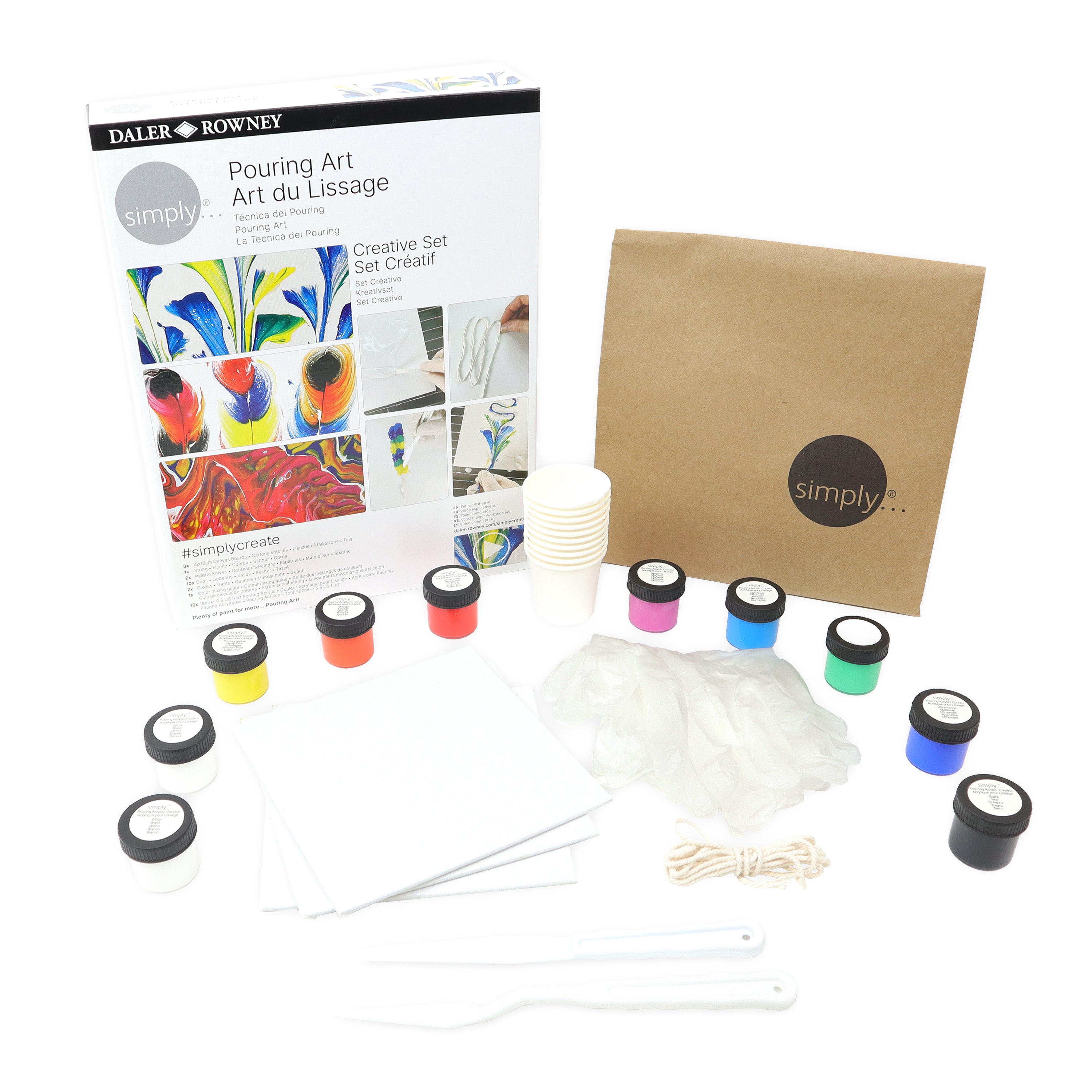 Daler Rowney Paint Pouring Craft Creative Set