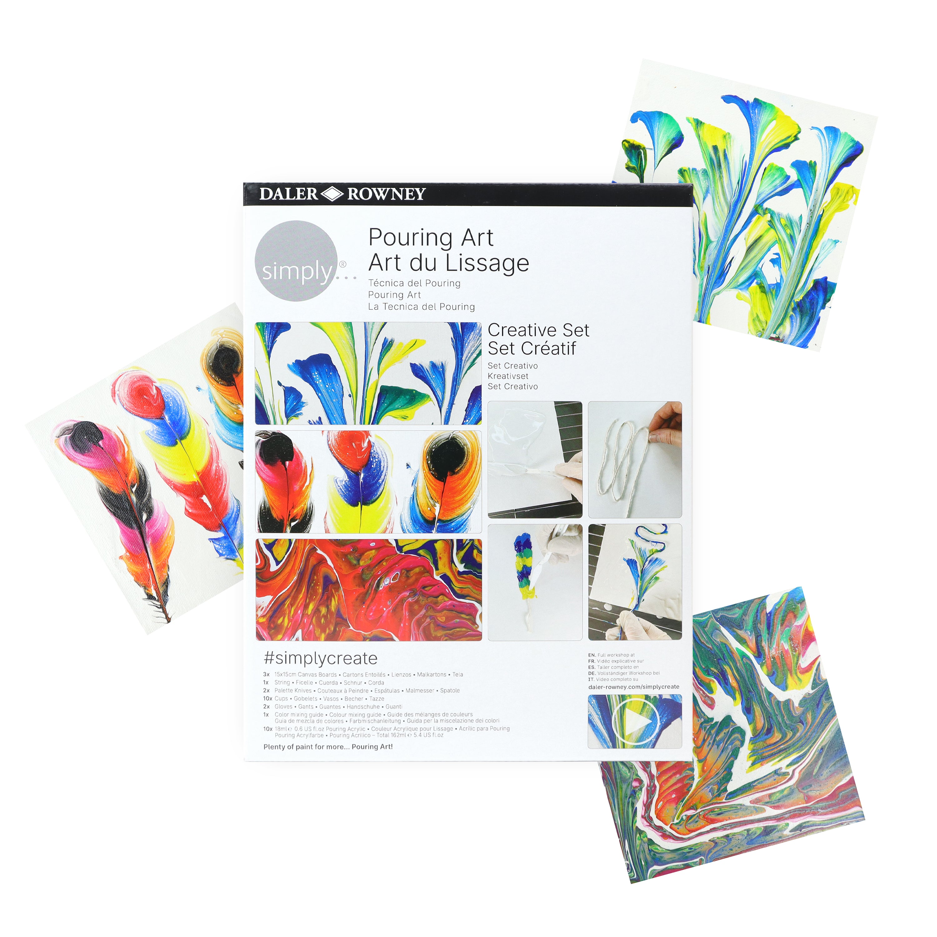 Daler Rowney Paint Pouring Craft Creative Set