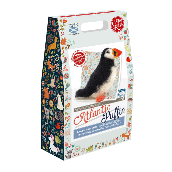 Crafty Kit Company Christmas Puffin felting kit