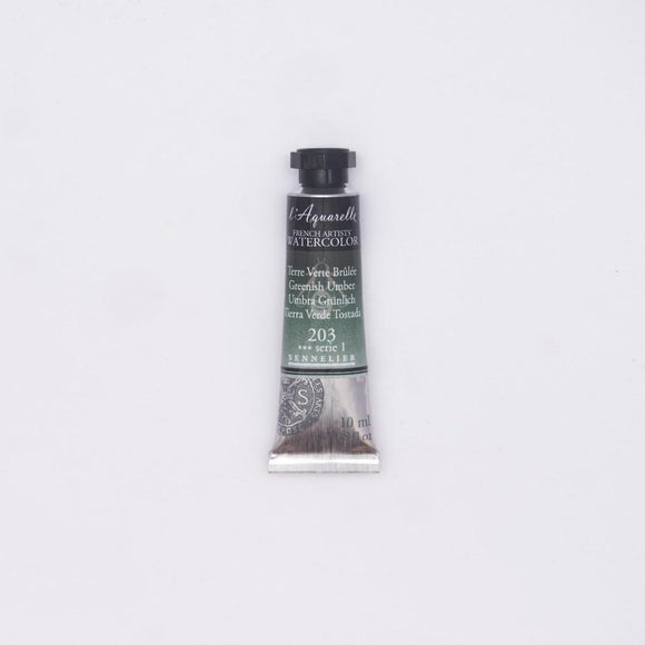 Sennelier L'Aquarelle Watercolour Paint 10ml Tube - Greenish Umber