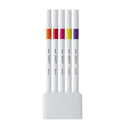 Set of 5 uni-ball - EMOTT Fine Liner Pens & stand - Passion No2