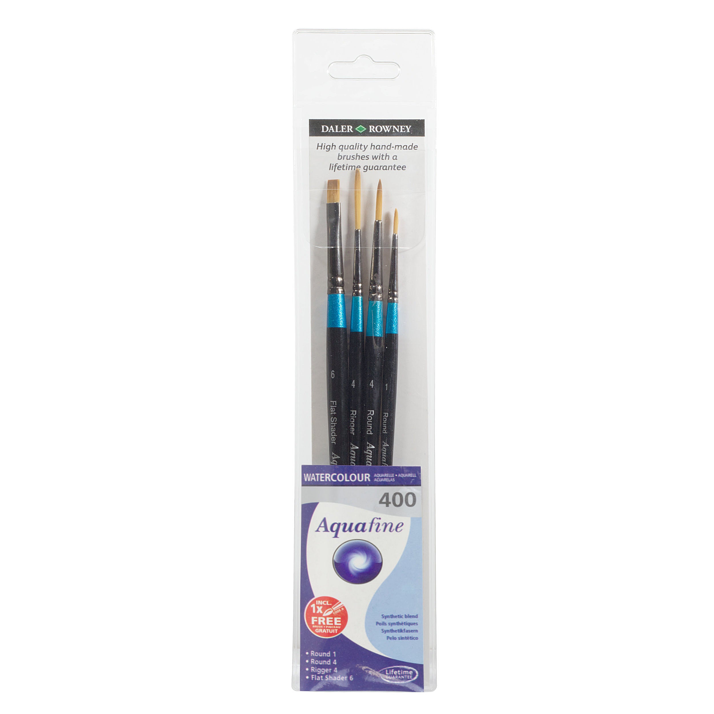 Daler Rowney Aquafine Watercolour Wallet Brush Set 400