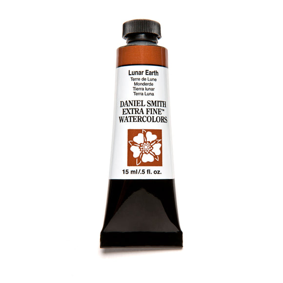 Daniel Smith watercolor paint tube labeled 'Lunar Earth' on a white background