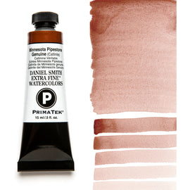 Daniel Smith watercolor paint tube with color swatches on a white background