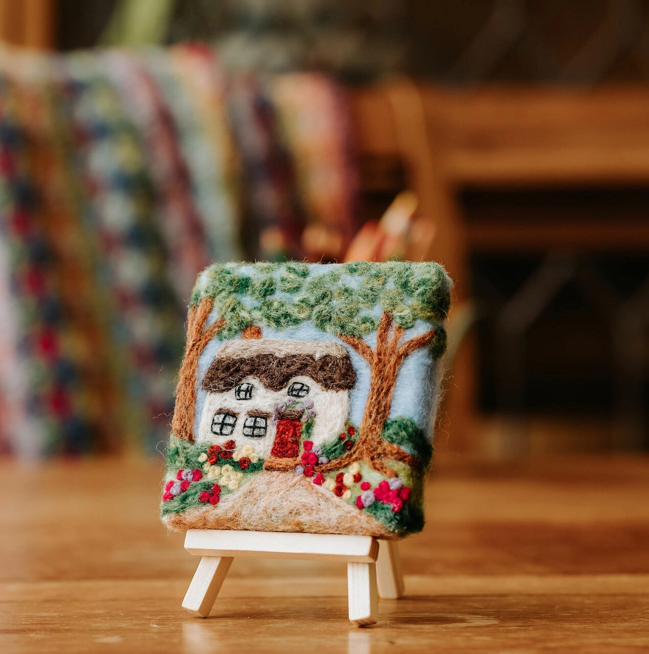 Crafty Kit Company Paint with Wool:Mini Masterpiece Thatched Cottage Needle felting kit