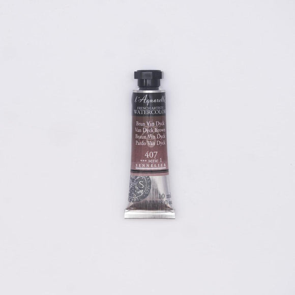 Sennelier L'Aquarelle Watercolour Paint 10ml Tube - Van Dyck Brown