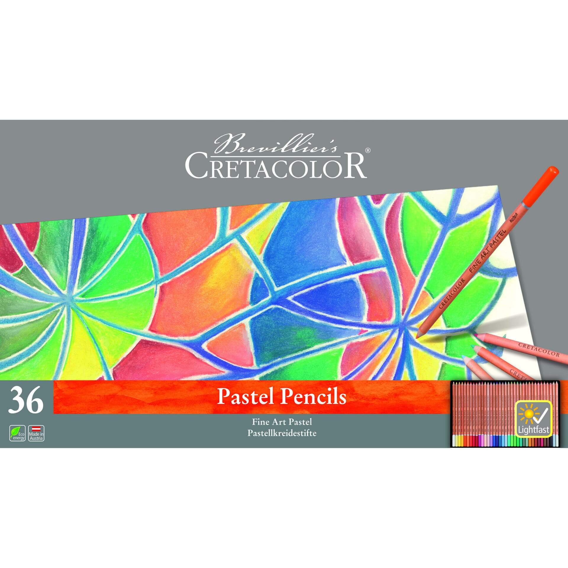 Cretacolor Artists Pastel Pencil Set of 36 colours
