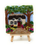 Crafty Kit Company Paint with Wool:Mini Masterpiece Thatched Cottage Needle felting kit