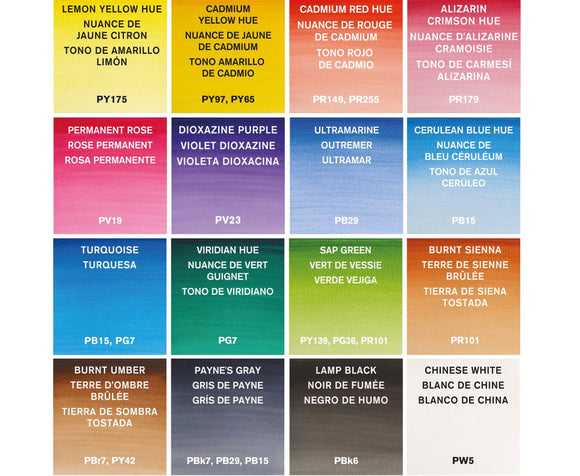Cadman Color Chart Cotman Watercolour NEW Complete Paint Set 19 pieces | PaperStory - The ...