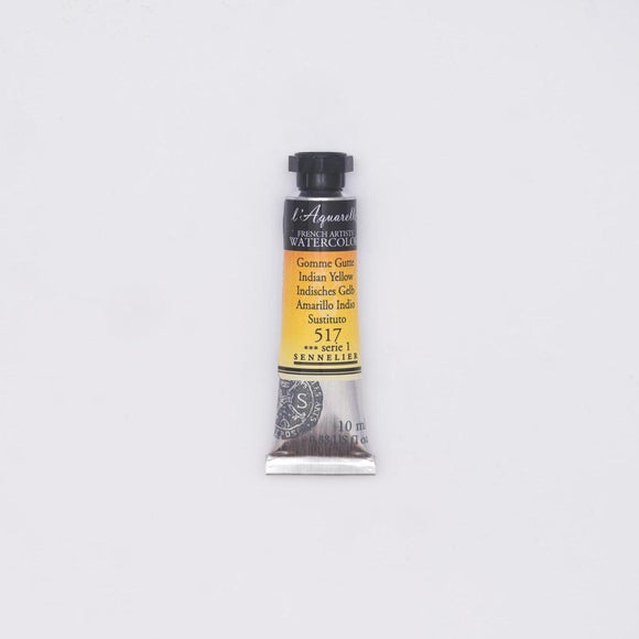Sennelier L'Aquarelle Watercolour Paint 10ml Tube - Indian Yellow