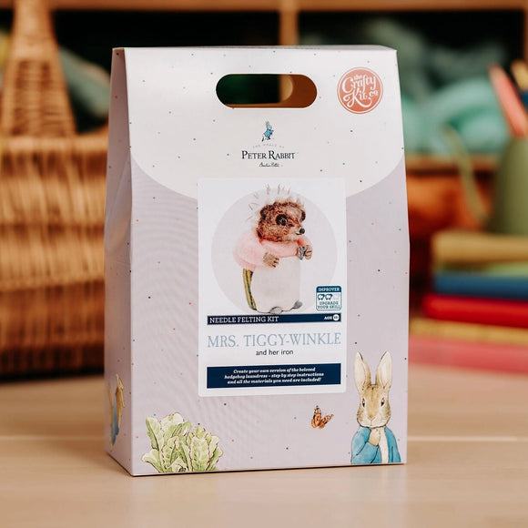 Crafty Kit Company - Beatrix Potter - Mrs. Tiggy-Winkle Ironing Needle Felting Kit