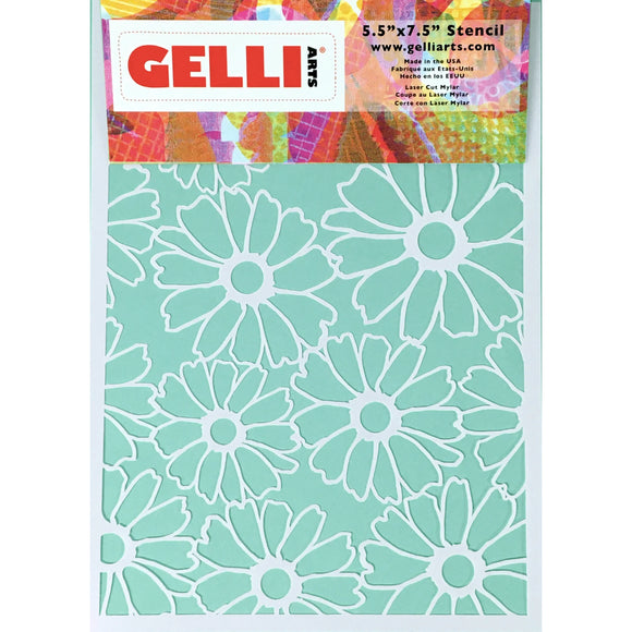 Gelli Arts Flower Stencil 5x7 inches