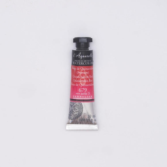 Sennelier L'Aquarelle Watercolour Paint 10ml Tube - Quinacridone Red