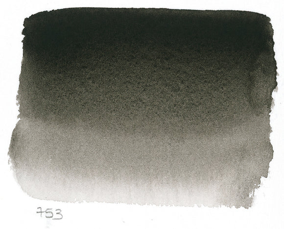 Sennelier L'Aquarelle Watercolour Paint Half Pan - Lamp Black