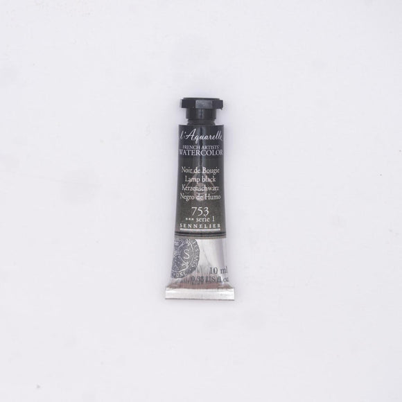 Sennelier L'Aquarelle Watercolour Paint 10ml Tube - Lamp Black