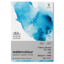 Winsor & Newton 25% Cotton Watercolour Paper Cold Pressed 300gsm pad 7 x 10 inches