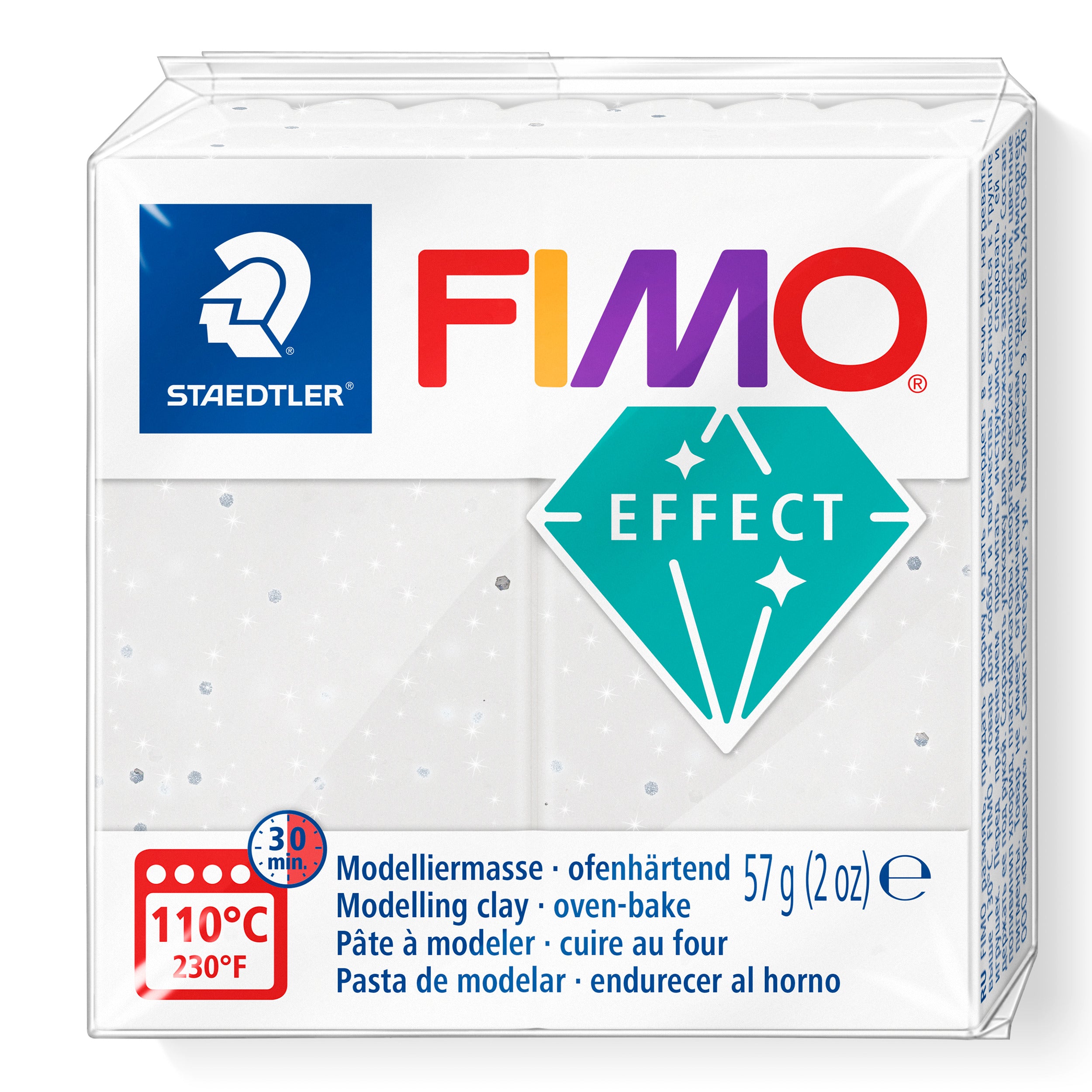 NEW Stone White Granite FIMO Effects Polymer Clay 57g 8010-003