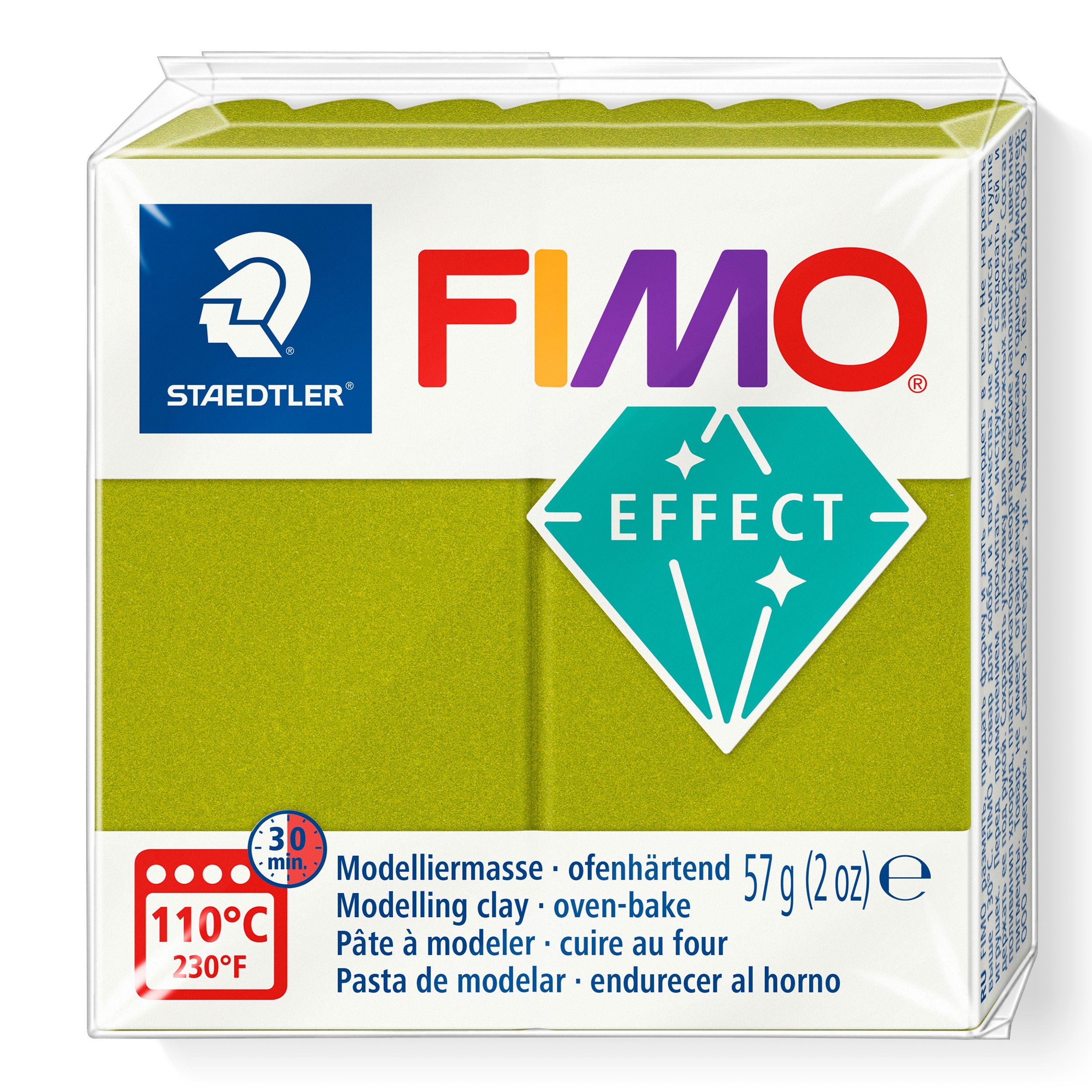 NEW Metallic Green FIMO Effect polymer Clay 57g 8010-51