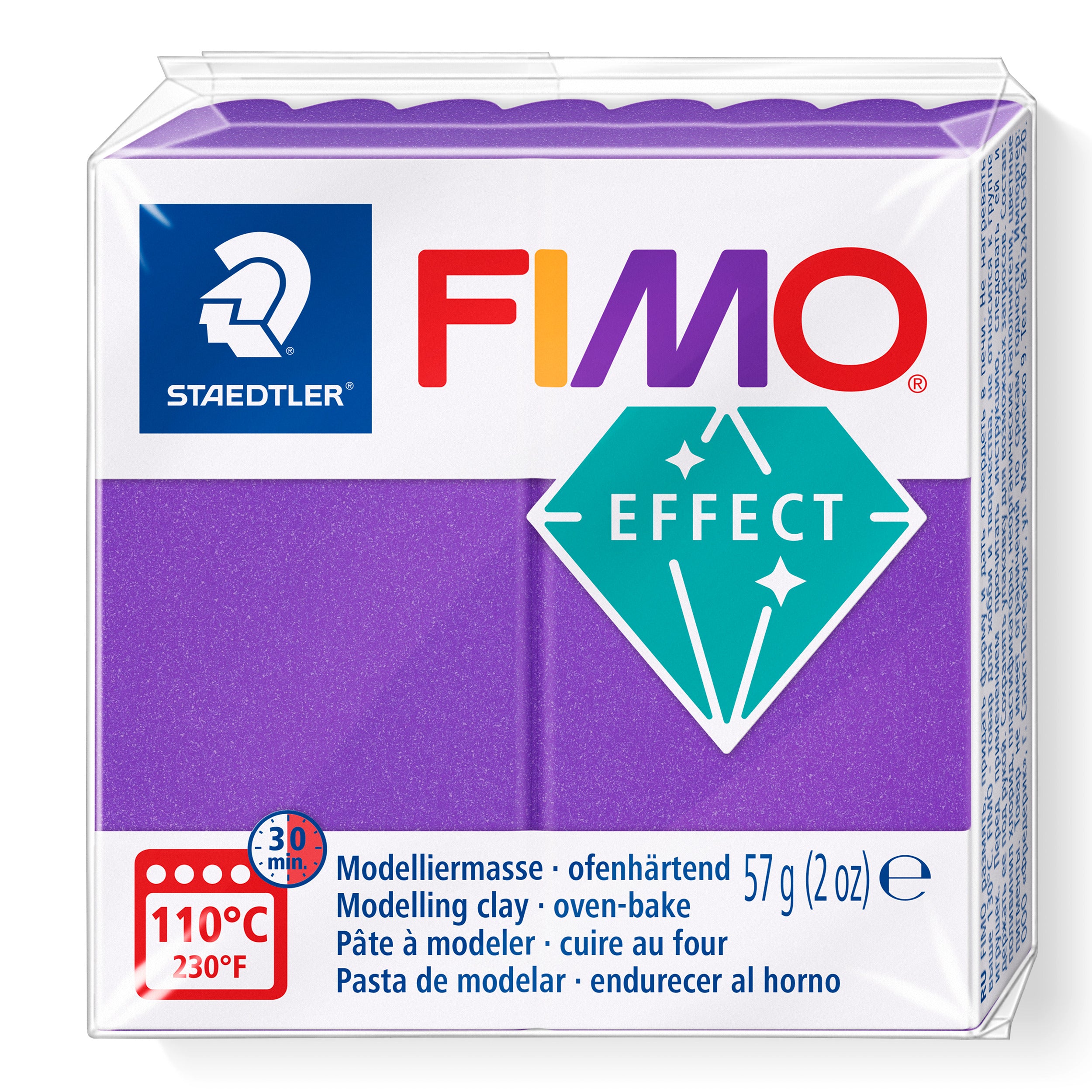 NEW Metallic Lilac FIMO Effect polymer Clay 57g 8010-61