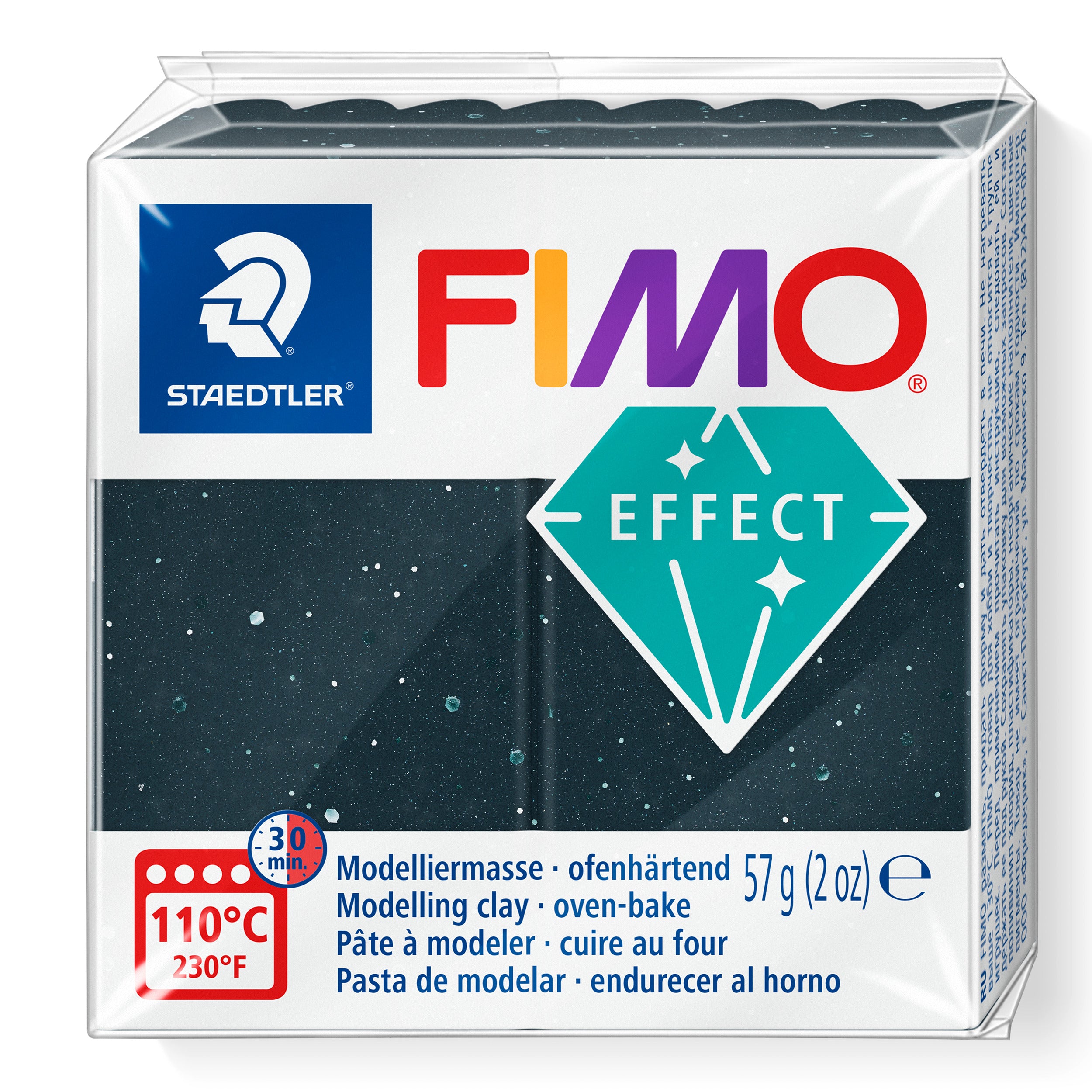 NEW Stone Black Granite FIMO Effects Polymer Clay 57g 8010-903