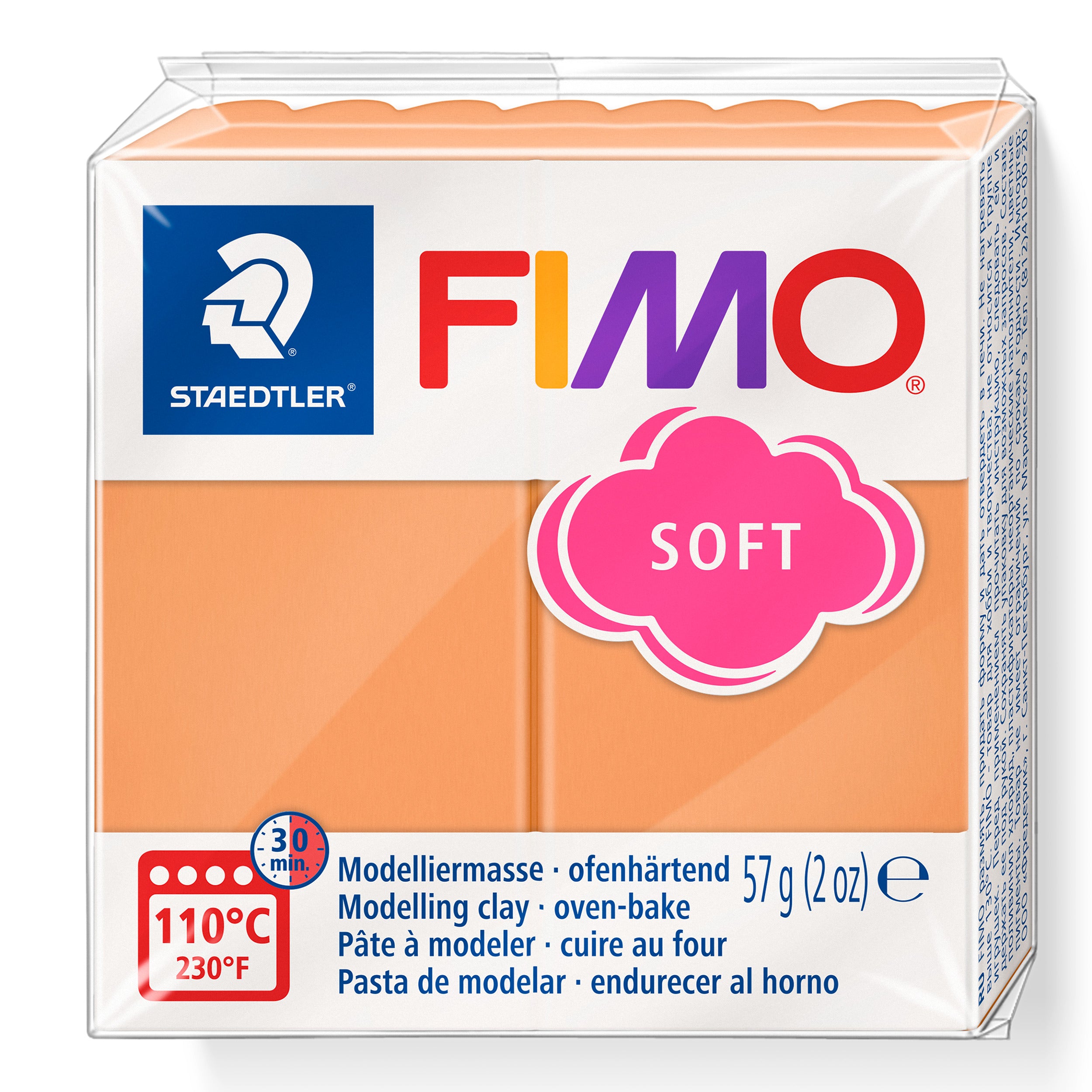 NEW FIMO Soft Polymer Clay 57g Papaya Sorbet 8020-T41