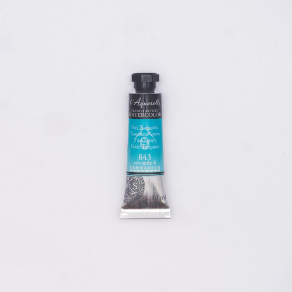 Sennelier L'Aquarelle Watercolour Paint 10ml Tube - Turquoise Green
