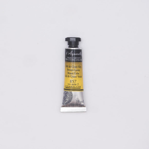 Sennelier L'Aquarelle Watercolour Paint 10ml Tube - Brown Green
